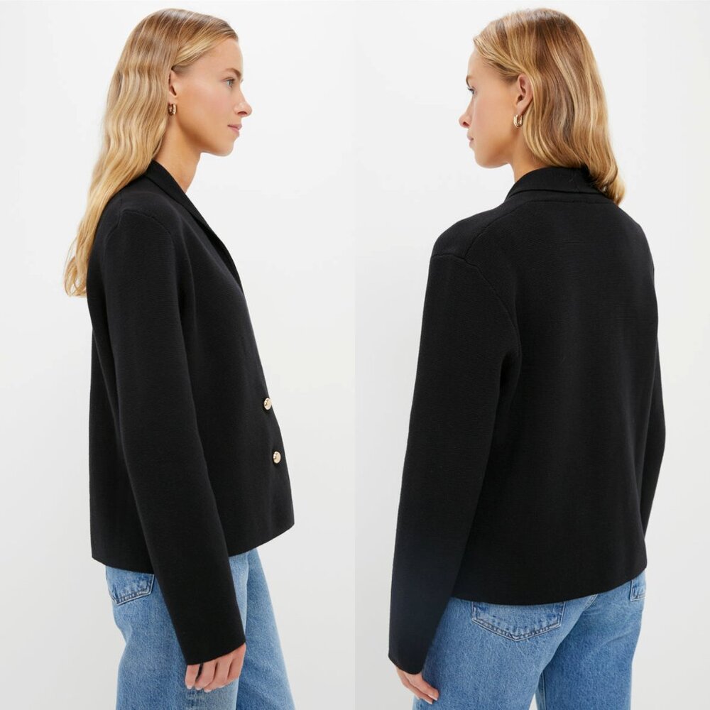 Tuckernuck Black Cassandra Sweater – Size L NWT – Classic Button Front Cardigan - Picture 2 of 9